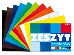 Blok-barevný papír A4 lesklý, 20 ks