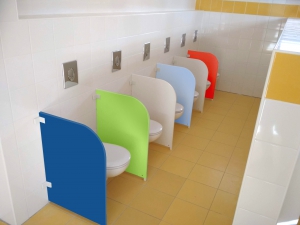 WC přepážka - fialová