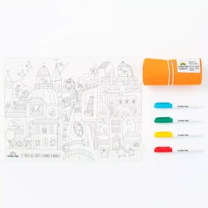 Opakovaně použitelné skládací omalovánky - MĚSTO