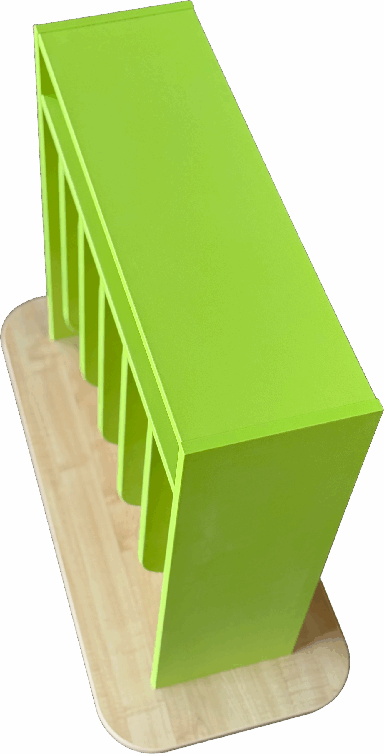 Pojízdný vozík na ručníky pro 12 dětí, oboustranný, bez otvorů na kelímky - Obrázek 3