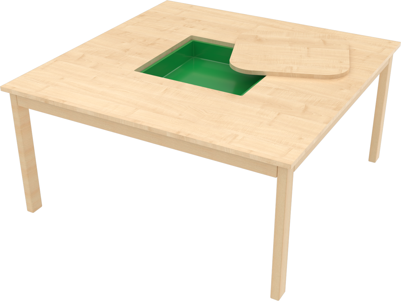 Herní stůl s kastlíkem 100 x 100cm - Obrázek 2