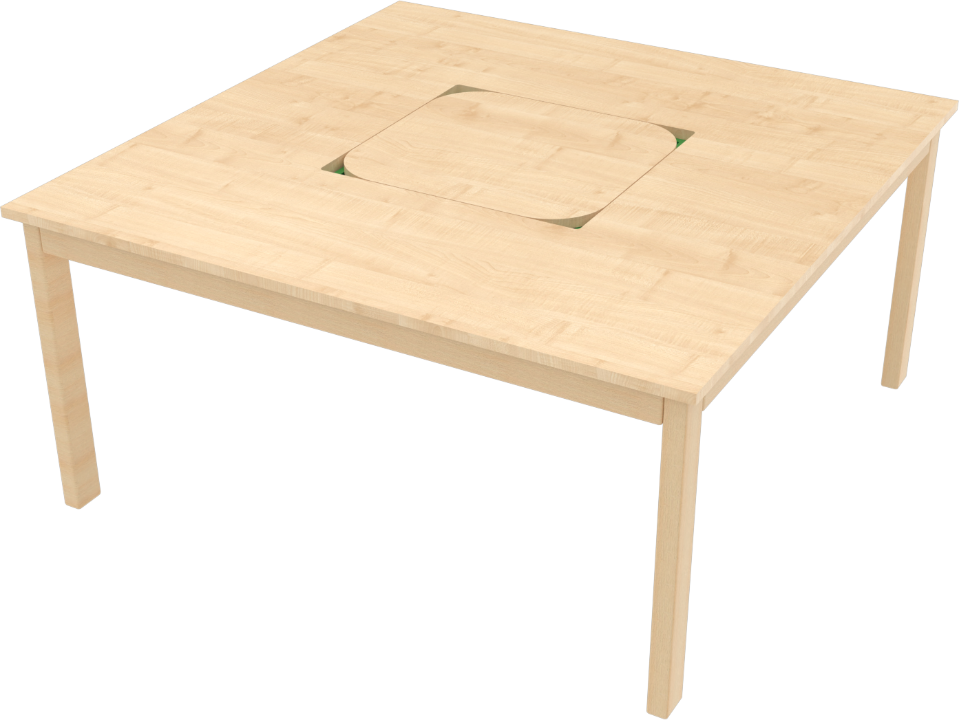 Herní stůl s kastlíkem 100 x 100cm - Obrázek 3