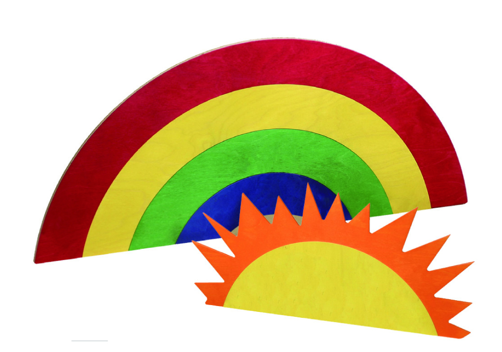 Dekorace DUHA - za skříňku 1000mm