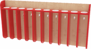 Věšák na ručníky závěsný pro 10 dětí