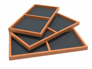Zážitkový dvojitý chodníček 60 x120cm - set 3 ks