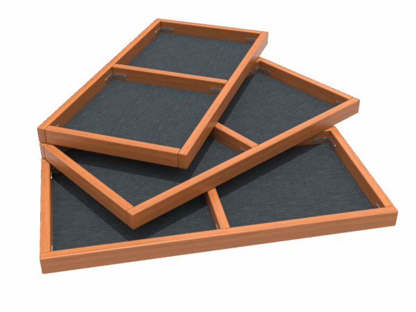 Zážitkový dvojitý chodníček 60 x120cm - set 3 ks