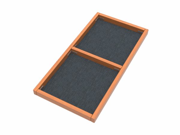 Zážitkový dvojitý chodníček 60 x120cm - set 3 ks
