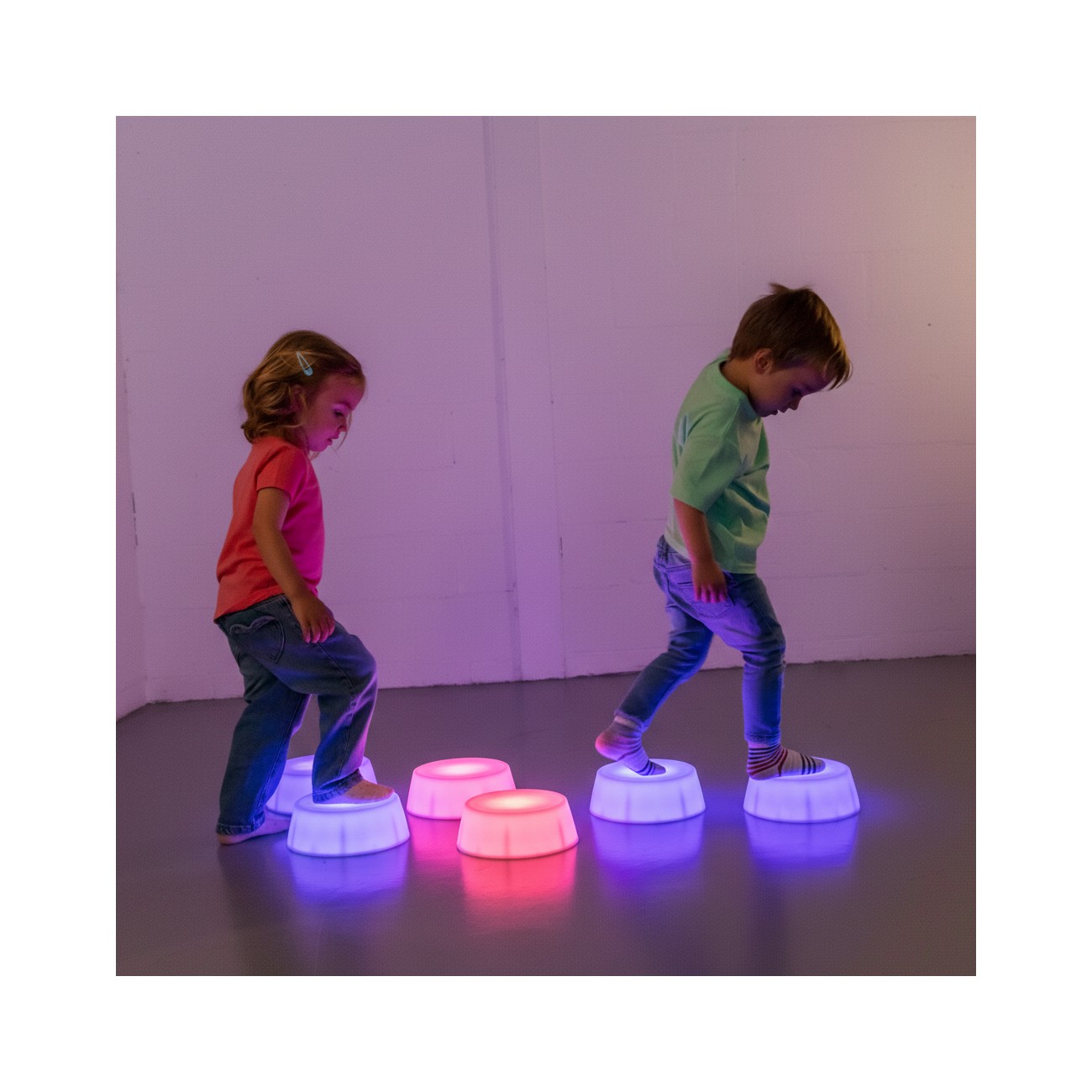 Kulaté LED nášlapy - sada 3 ks - Obrázek 3