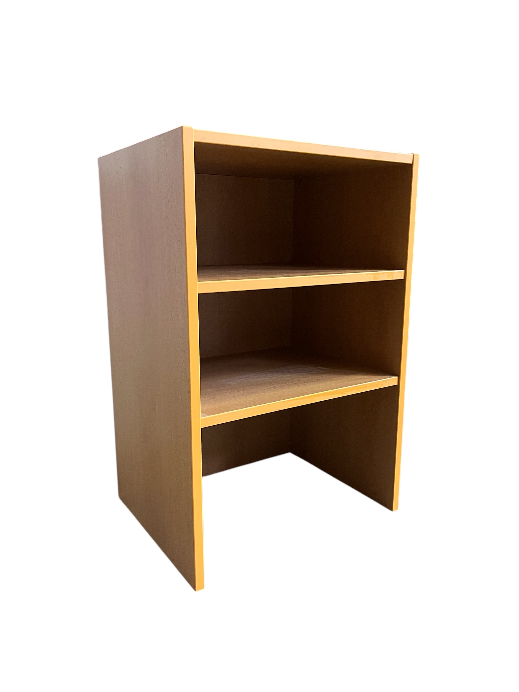 Skříň policová na 2 kontejnery - hrana žlutá