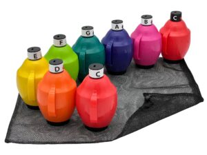 Zvukové měchy Jumbo – diatonická sada - C'–C'' (nízké C) - 8 ks