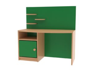 Kadeřnický stolek Marie zelená bez zrcadla