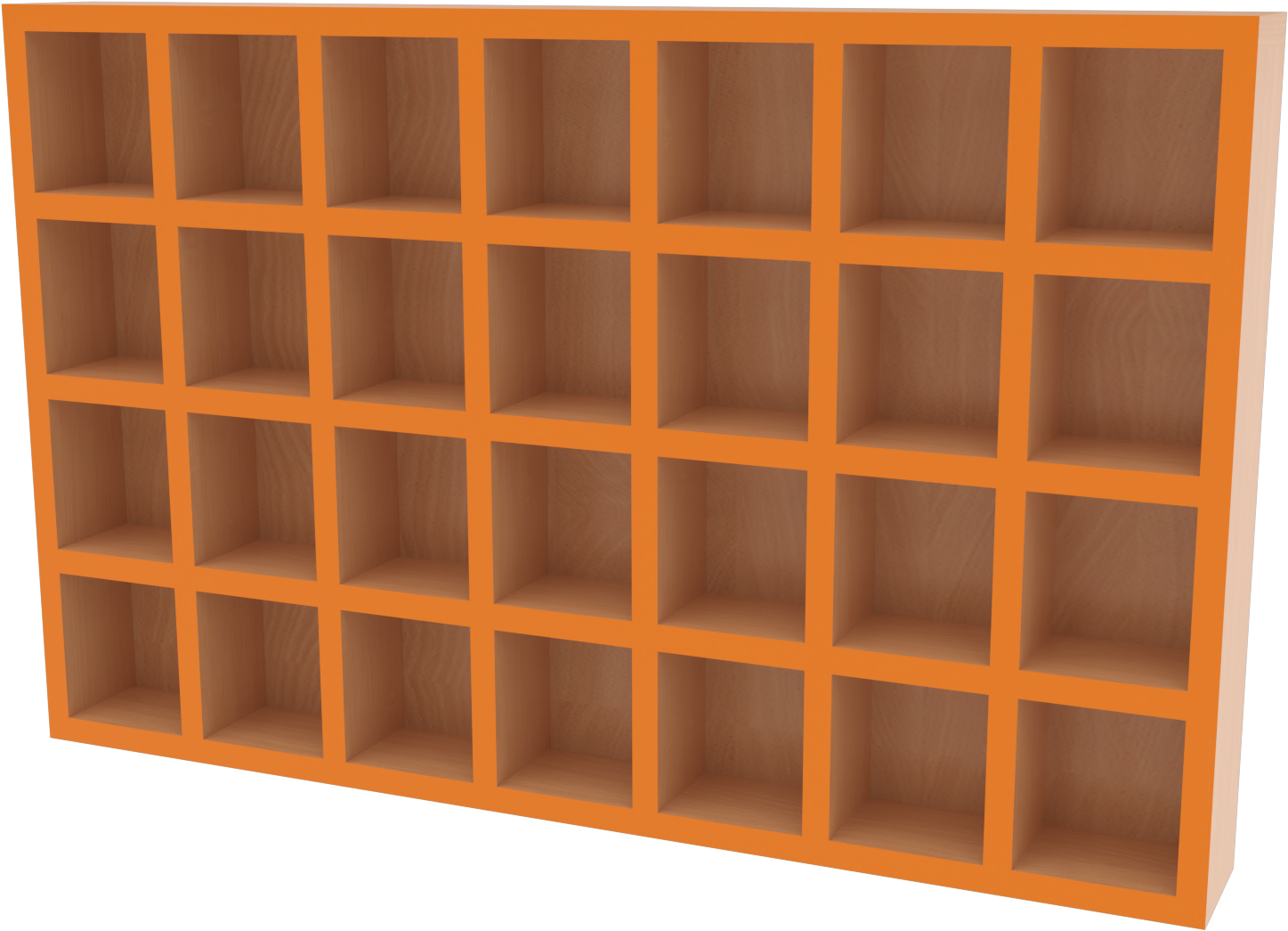 Polička na pitný režim pro 28 hrníčků