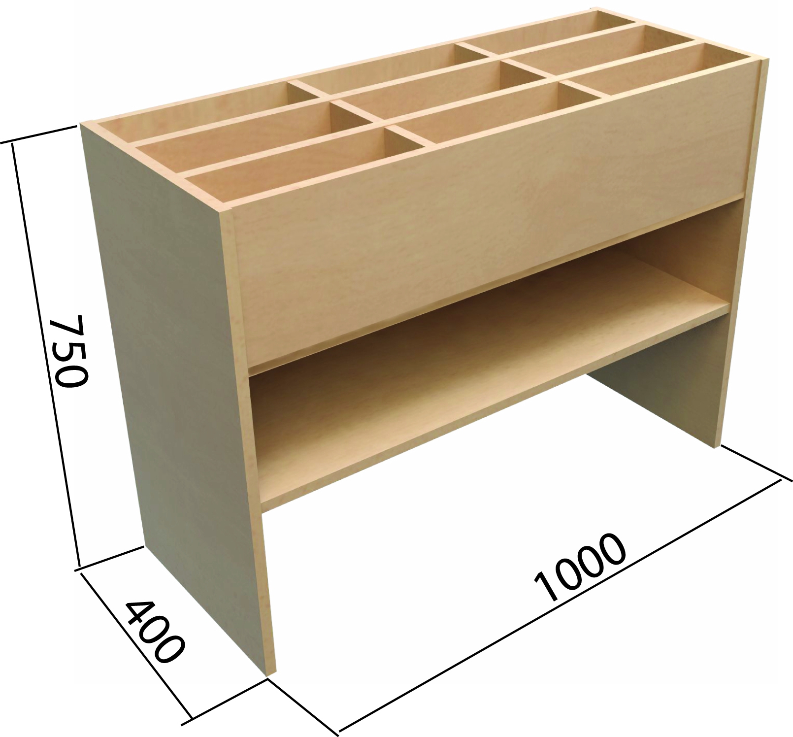 KLASIK Skříňka na Jumbo kastlíky bez soklu