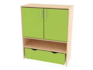 KLASIK 450- Skříň dvoudvéřová s policí dole - bez soklu