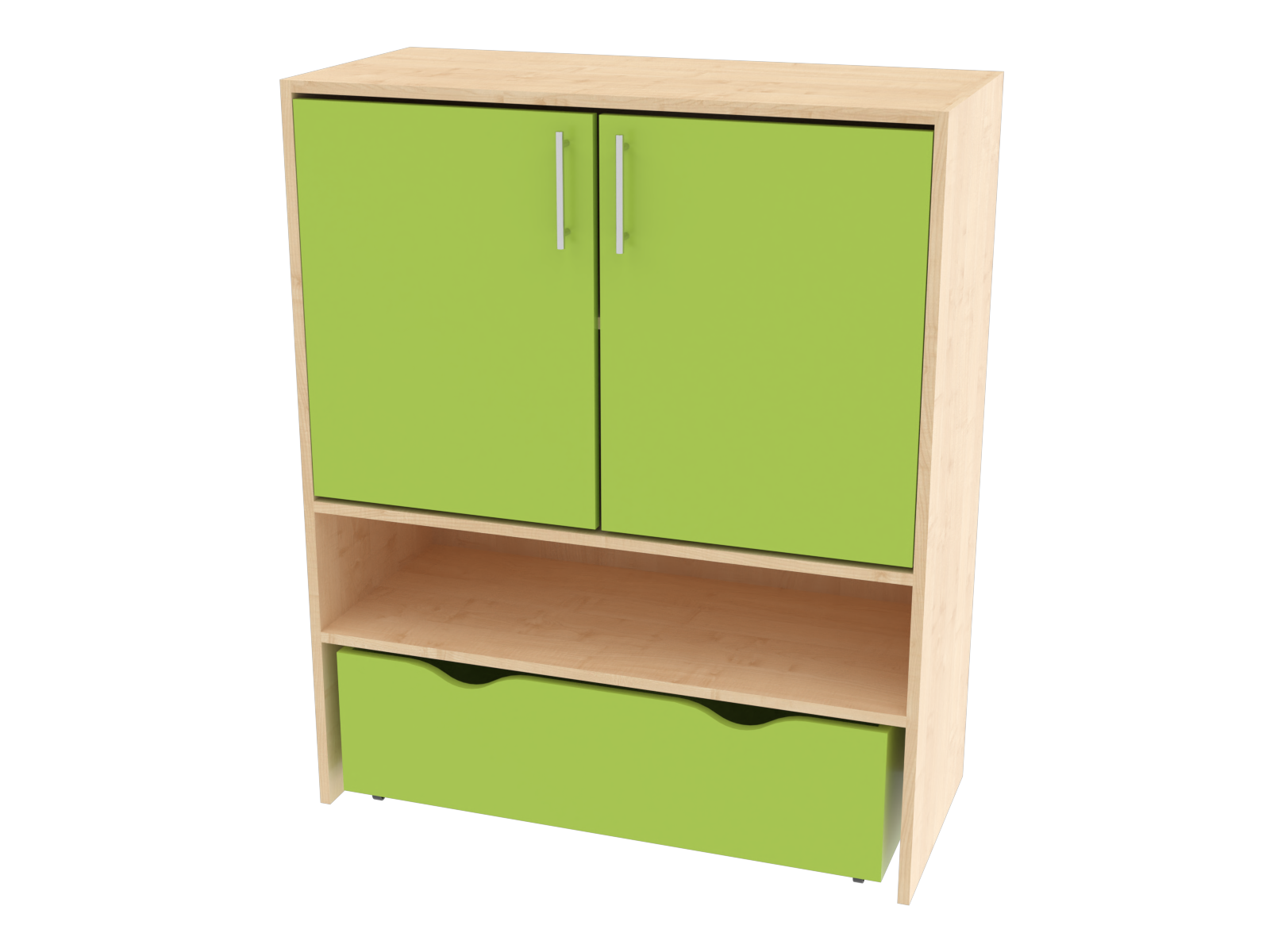 KLASIK 450- Skříň dvoudvéřová s policí dole - bez soklu