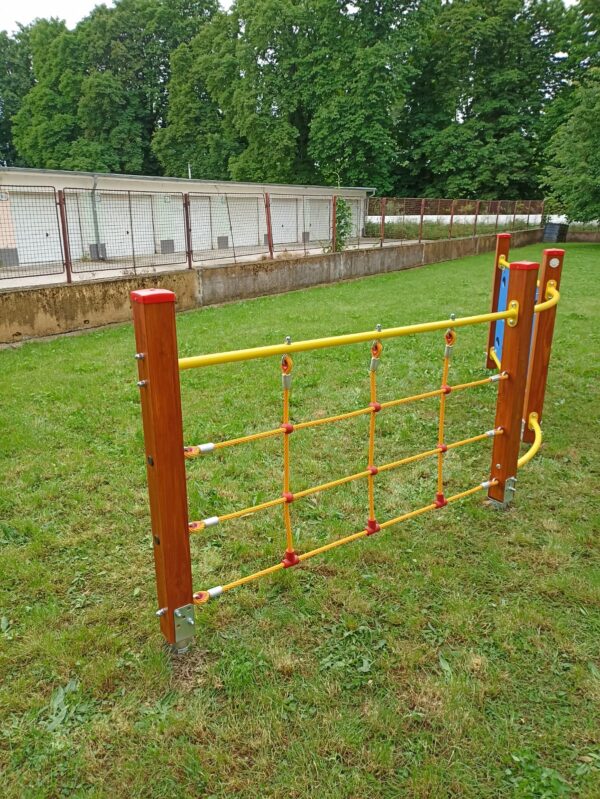 Balanční dráha šplhací síť dřevěná - Obrázek 2