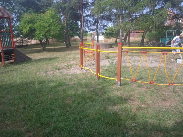 Balanční dráha prolézací síť dřevěná - Obrázek 3