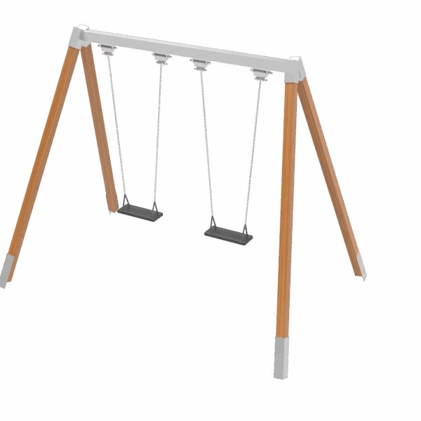 Dřevěná Dvojhoupačka - Image 2