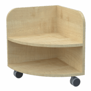 Rohový díl ke knihovničce,  š. 450 x hl. 450 x v. 500 mm