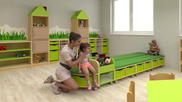 Rohový díl ke knihovničce,  š. 450 x hl. 450 x v. 500 mm - Obrázek 2
