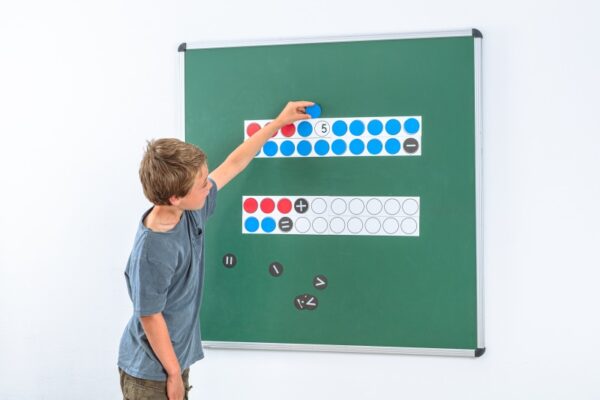 Magnetická početní lišta na tabuli
